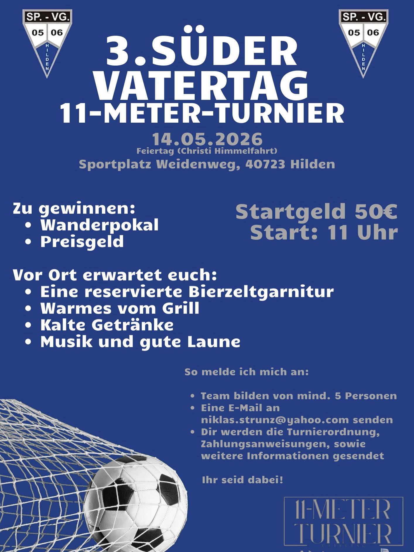 3. Süder Vatertag 11 Meter Tunier